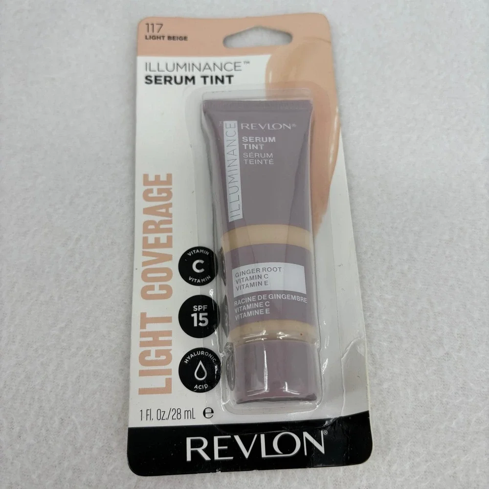 Revlon Illuminance Serum Tint SPF 15 Light Coverage 117 Light Beige 1oz 28ml NEW